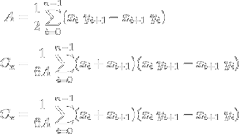 Centroid formulas